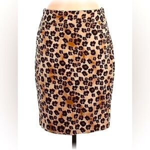 Leopard Print Pencil Skirt
